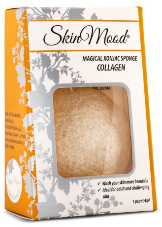 SkinMood Konjac Collagen Facial Sponge Mature Skin, Smink - SkinMood
