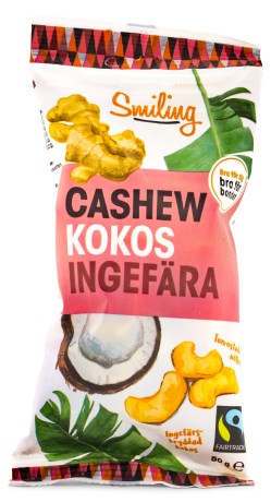 Smiling Cashew Fairtrade EKO, Livsmedel - Smiling
