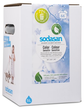 Miniatyrbild Sodasan Tvttmedel, Bag in box 5 L, Sensitive