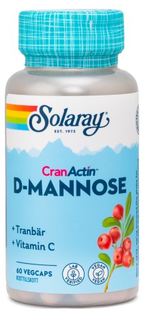 Miniatyrbild Solaray D-Mannose & CranActin, 60 kaps