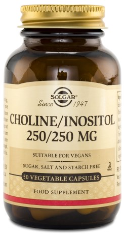 Solgar Choline+Inositol, Viktminskning - Solgar