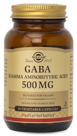 Miniatyrbild Solgar GABA 500 mg, 50 kaps