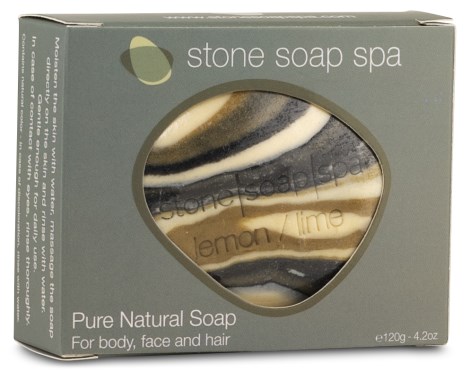 Miniatyrbild Stone Soap Tv�l, 120 g, Citron & Lime