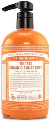 Tea Tree Organic Sugar Soap - Dr Bronner