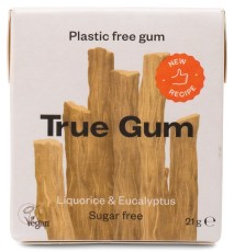 Miniatyrbild True Gum Tuggummi, 1 st, Liquorice & Eucalyptus