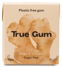 Miniatyrbild True Gum Tuggummi, 1 st, Ginger & Turmeric