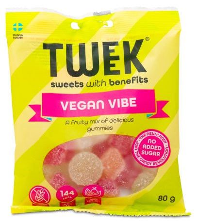 Miniatyrbild Tweek Gummies Vegan, 80 g, Vegan Vibes