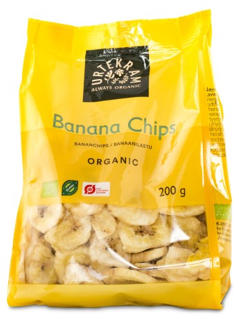 Urtekram Bananchips Organic, Livsmedel - Urtekram
