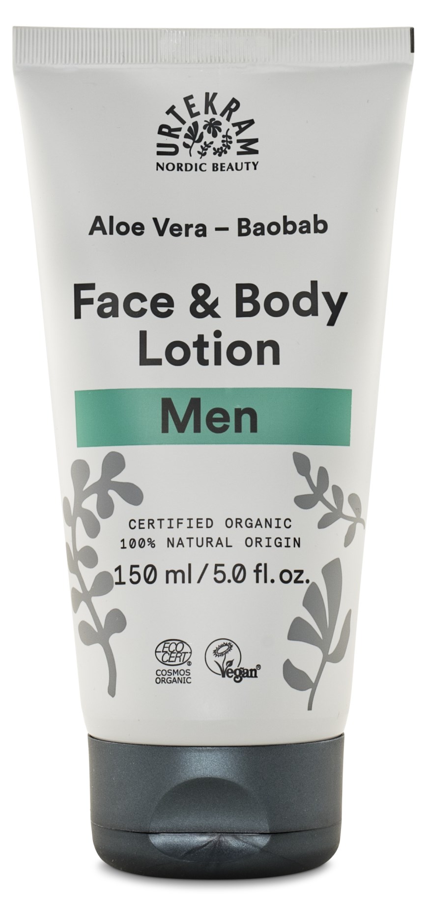 Handla Urtekram Men Aloe Vera Baobab Face & Body Lotion hos Svensk