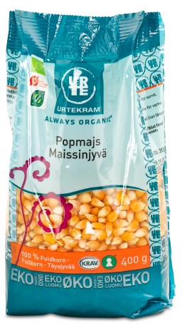 Urtekram Popcorn EKO, Livsmedel - Urtekram