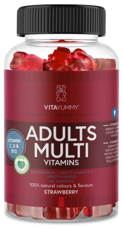 Miniatyrbild VitaYummy Adults Multi, Strawberry, 60 Gummies
