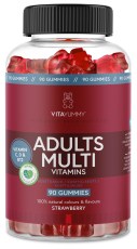 Miniatyrbild VitaYummy Adults Multi, Strawberry, 90 Gummies