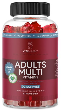 Miniatyrbild VitaYummy Adults Multi, Strawberry, 90 Gummies