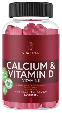 Miniatyrbild VitaYummy Calcium & Vitamin D, Raspberry, 60 Gummies