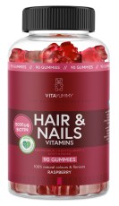 Miniatyrbild VitaYummy Hair & Nails, Raspberry, 90 Gummies