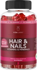Miniatyrbild VitaYummy Hair & Nails, Raspberry, 110 Gummies