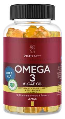 Miniatyrbild VitaYummy Omega 3, Lemon, 60 Gummies