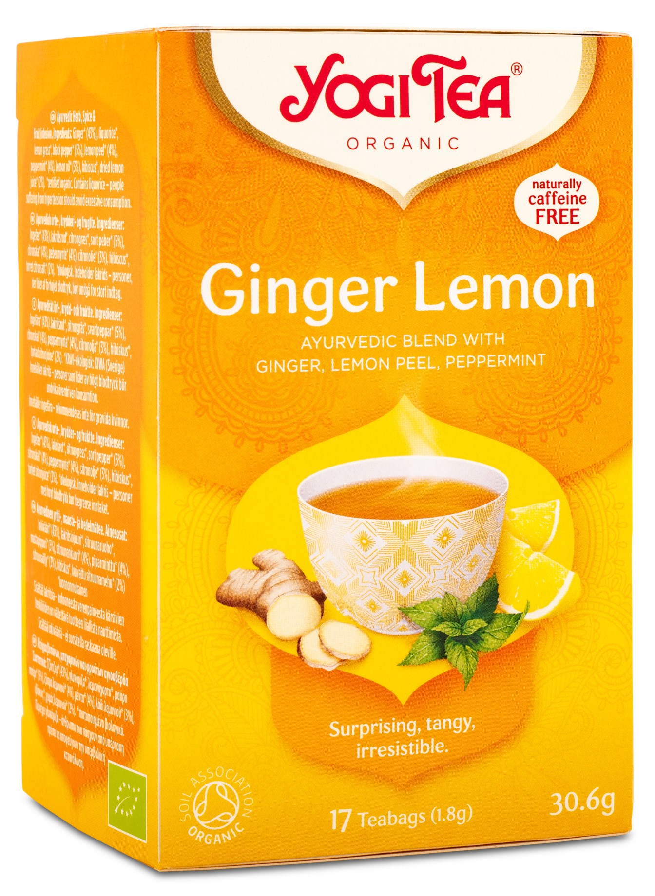 Handla Yogi Tea Ginger Lemon Hos Svensk Hälsokost Fri Frakt 0666