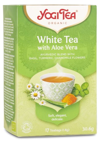 Yogi Tea White Tea With Aloe Vera, Livsmedel - Yogi