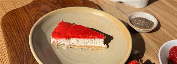 Chiacheesecake med jordgubbar