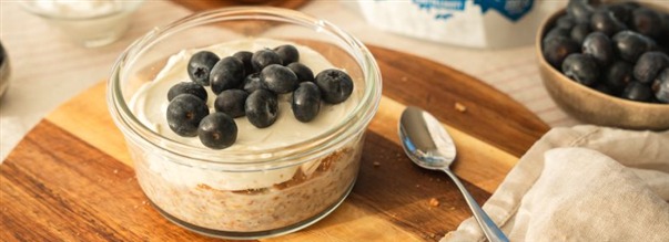 Overnight oats cheesecake med kollagen
