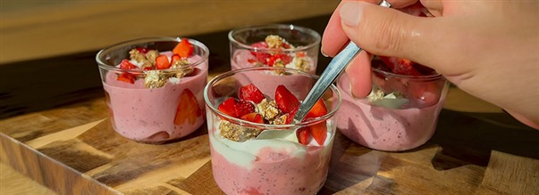 Chiapudding med Super Fruits