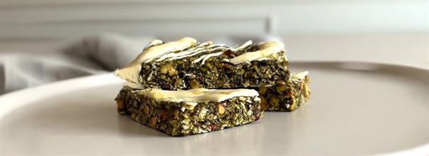 Pistagebars med matcha