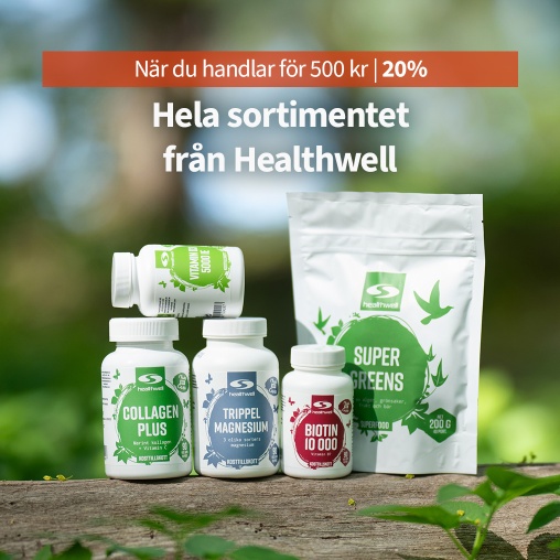 Handla fr 500 kr f 20% p varumrket Healthwell