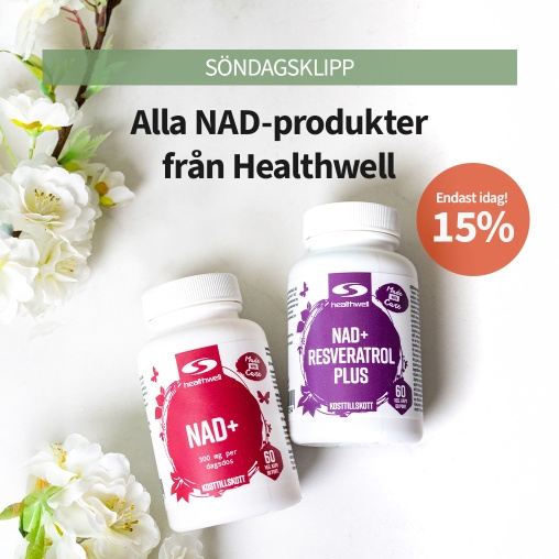 Söndagsklipp! 15% på NAD från Healthwell