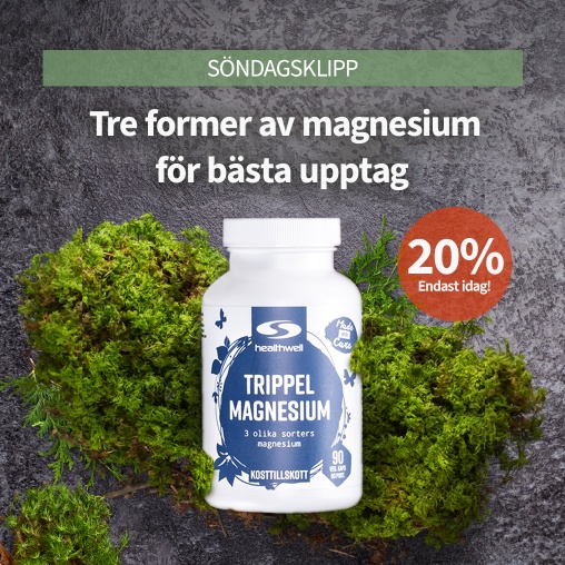 Söndagsklipp! Healthwell Trippel Magnesium - 20%