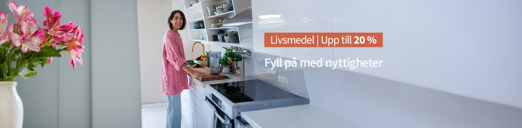 Livsmedel upp till 20%