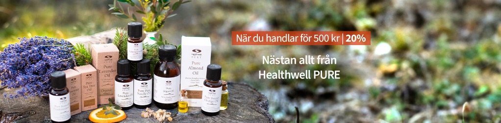Handla fr 500 kr frn Healthwell PURE, f 20%