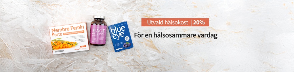 Kosttillskott - upp till 20%