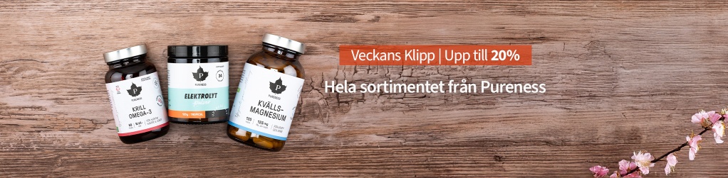 Veckans klipp - upp till 20% p Pureness