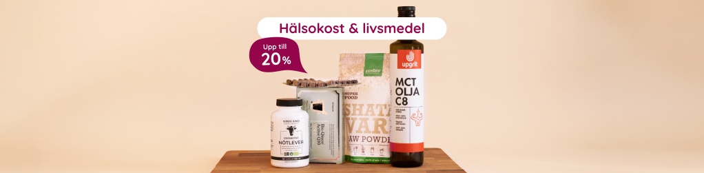 Upp till 20% rabatt p� h�lsokost och livsmedel