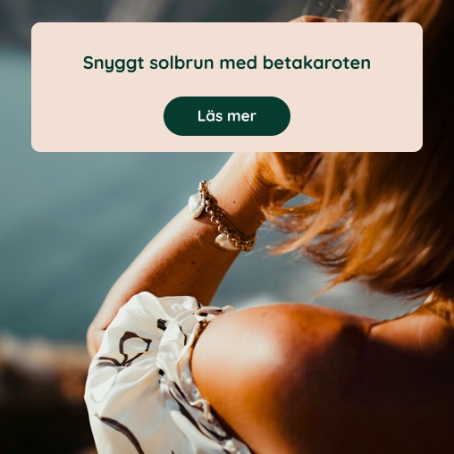 Snyggt solbrun med betakaroten
