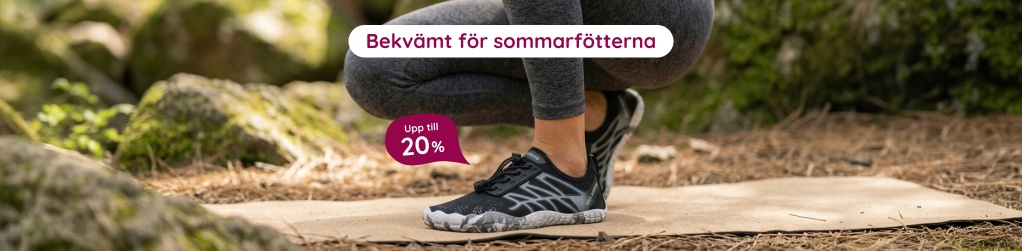 Upp till 20% rabatt p� barfotaskor, sandaler och strumpor