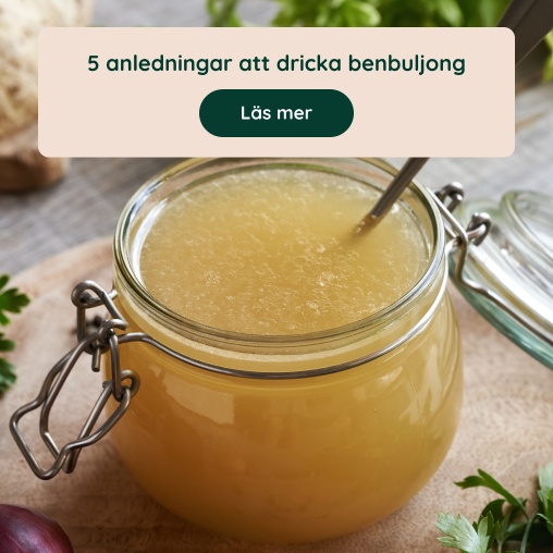 Benbuljong - 5 anledningar att testa h�lsotrenden