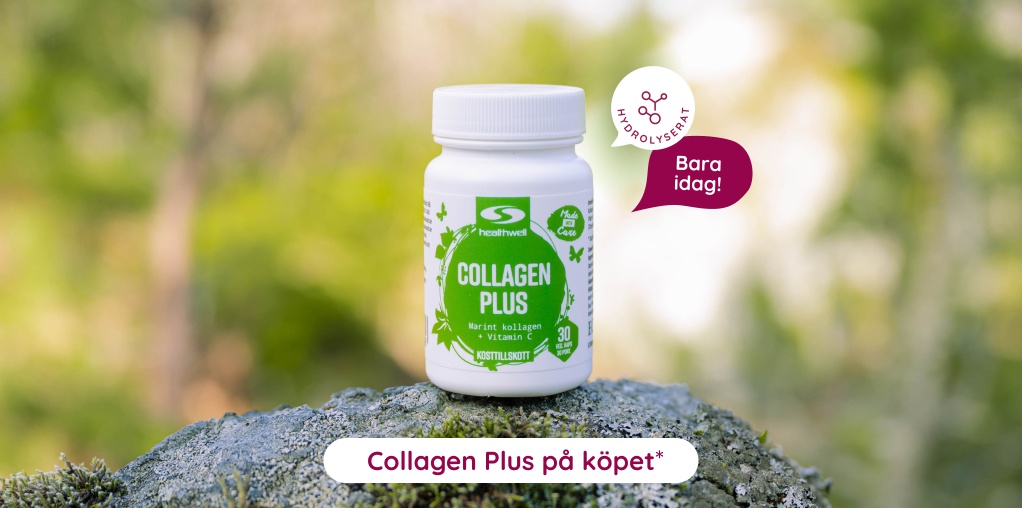 Bara idag! Handla Healthwell f�r 500 kr f� Healthwell Collagen Plus, 30 kaps p� k�pet