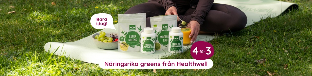 Bara idag! 4 f�r 3 p� greens fr�n Healthwell