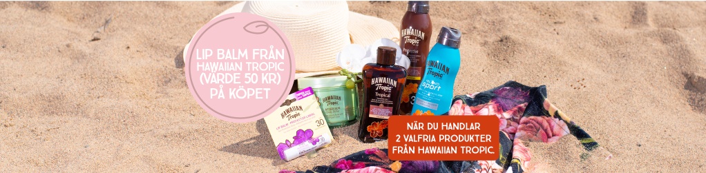 Hawaiian Tropic handla 2 produkter få Lipbalm på köpet