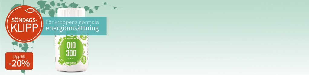 Sndagsklipp! -20% p Healthwell Q10 300