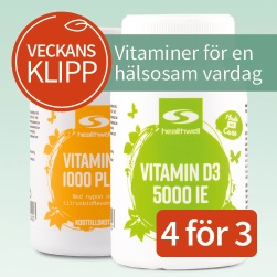 Veckans klipp! 4 fr 3 p utvalda vitaminer frn Healthwell
