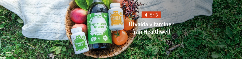 4 fr 3 p utvalda vitaminer frn Healthwell