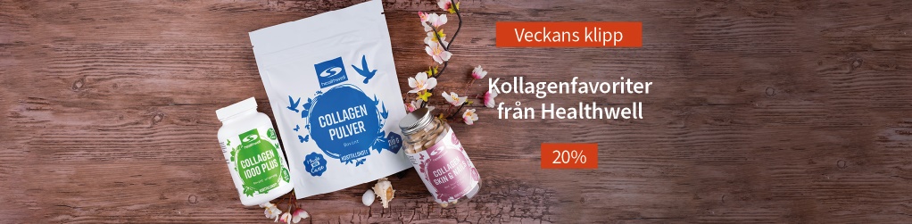 Veckans klipp! 20% p utvalda kollagenprodukter frn Healthwell