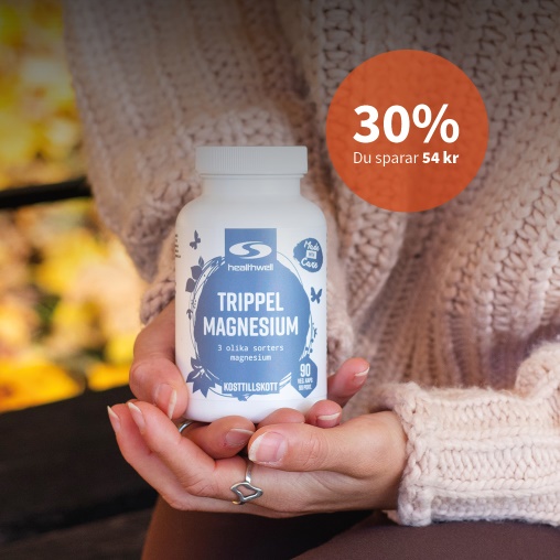 Black Week! 30% rabatt p Healthwell Trippel Magnesium