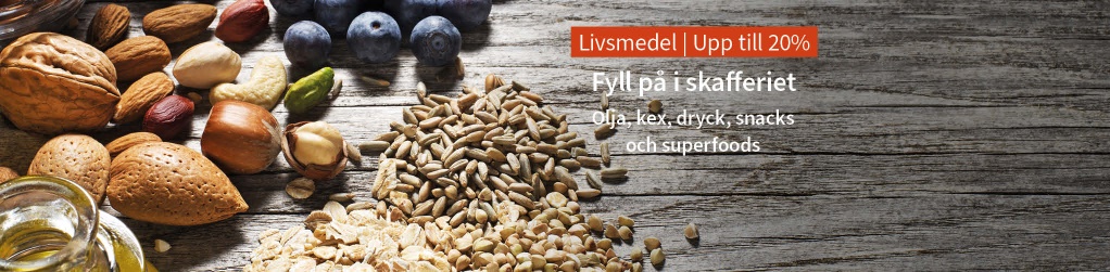 Upp till 20% rabatt p utvalda livsmedel