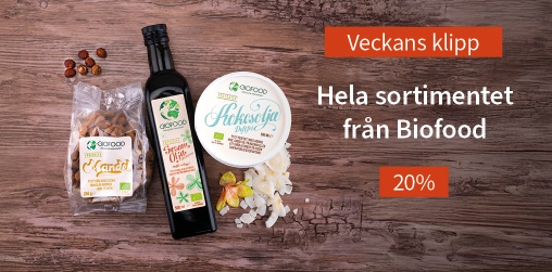 Veckans klipp! 20% rabatt p hela sortimentet frn Biofood