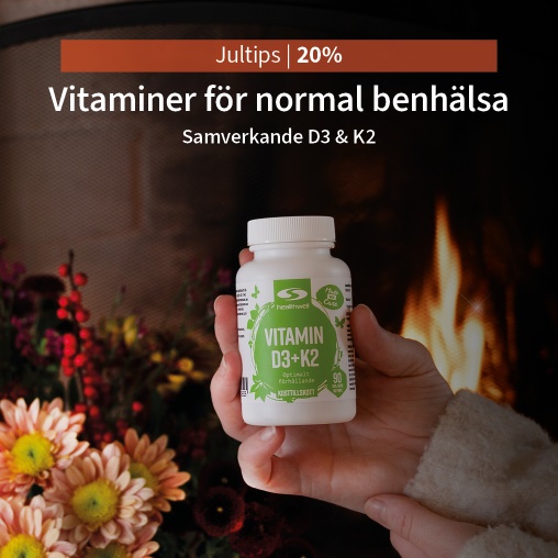 20% rabatt p Healthwell Vitamin D3+K2