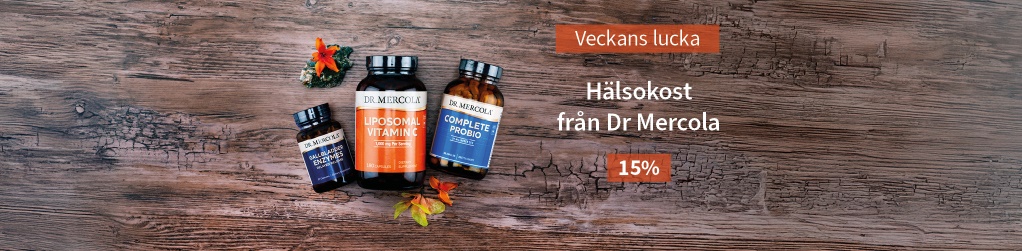 Veckans lucka! 15% rabatt p hela sortimentet frn Dr Mercola